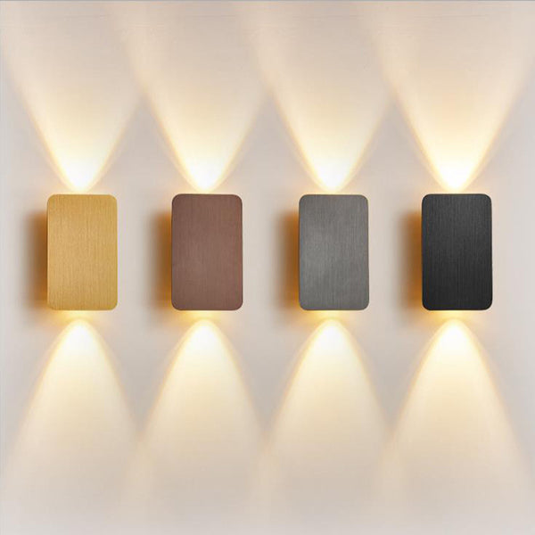 Brushed Aluminium LED Wall Lamp – Up & Down Lighting