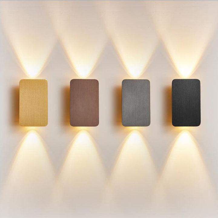 Brushed Aluminium LED Wall Lamp – Up & Down Lighting