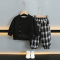 Boys' Two-Piece Outfit | Black & Heather Gray