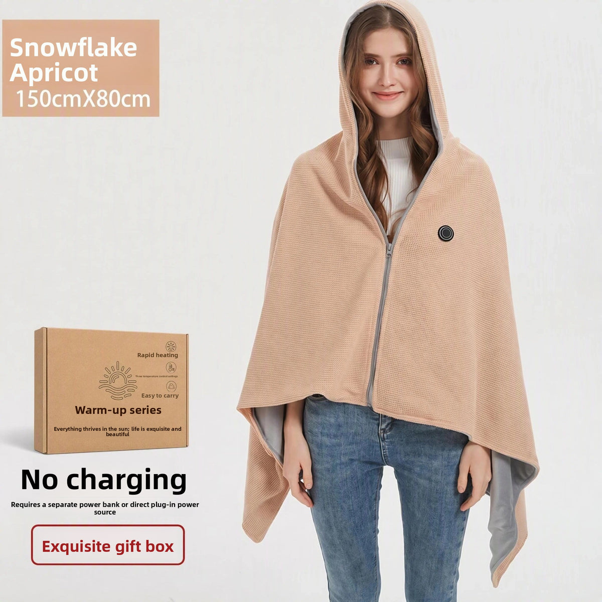 USB Heated Wrap Blanket | 150 × 80 cm