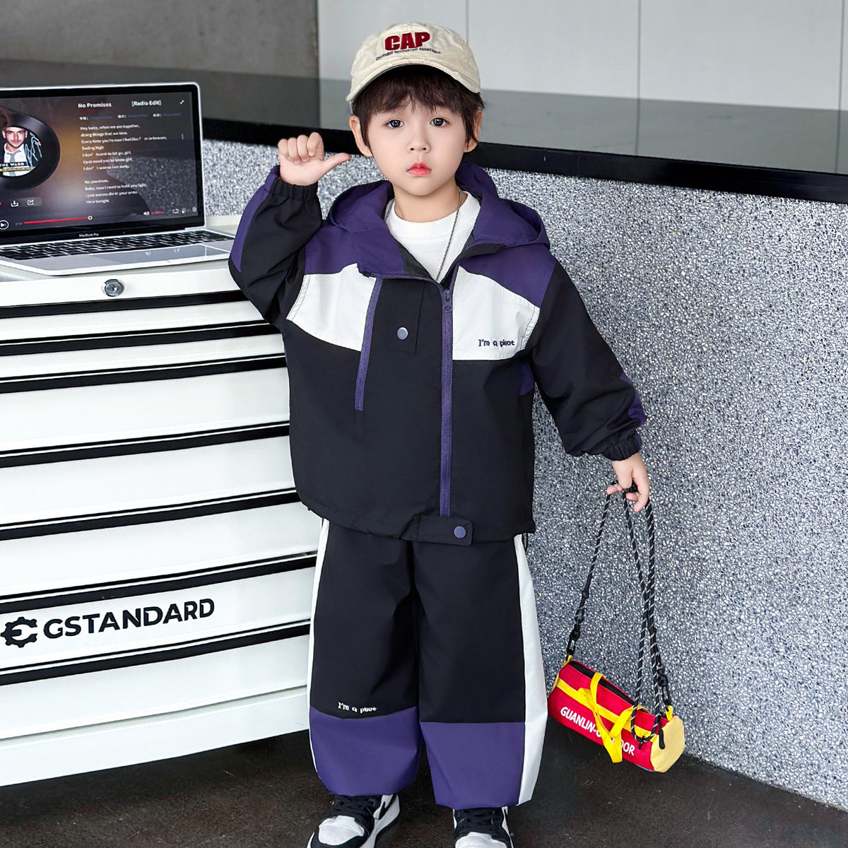 Boys' Hooded Two-Piece Outfit — detail view 2