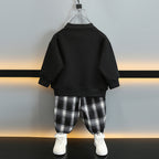 Boys' Two-Piece Outfit | Black & Heather Gray