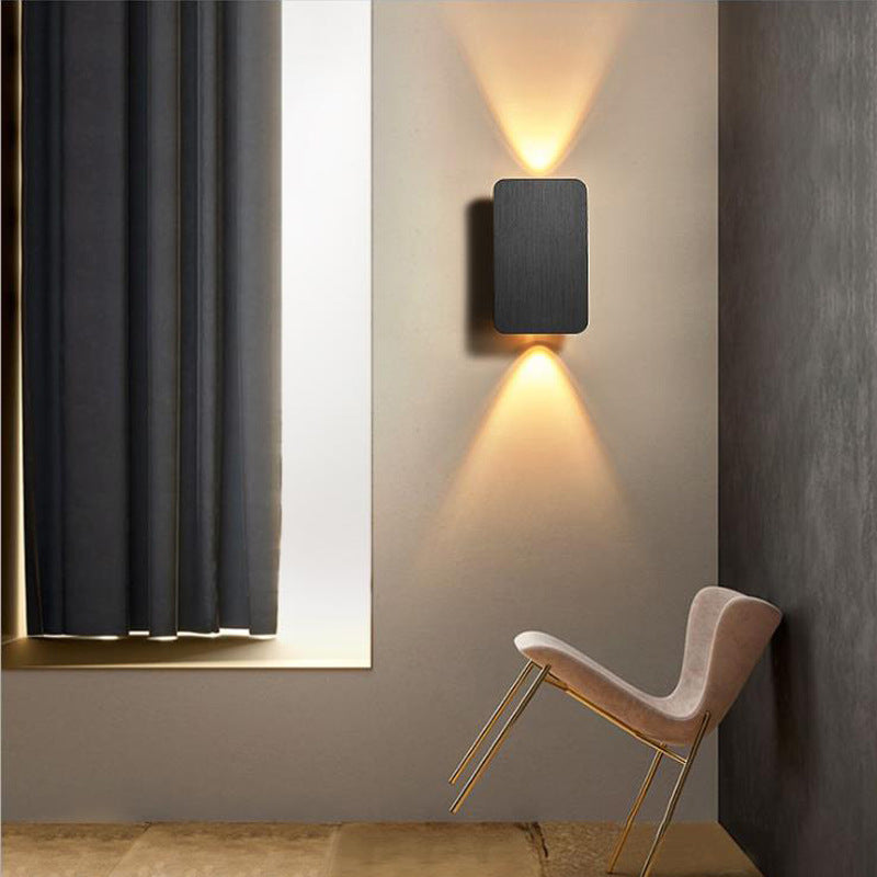 Brushed Aluminium LED Wall Lamp – Up & Down Lighting