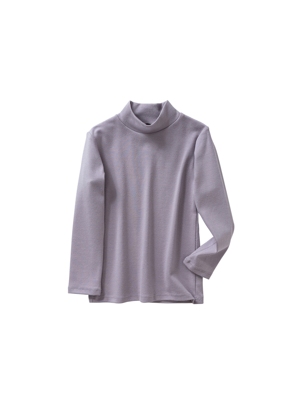 Children's Brushed Cotton Mock-Neck Long-Sleeve Top