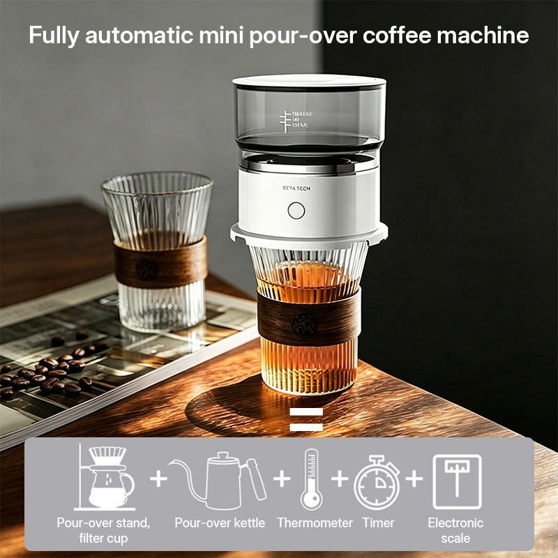 Portable Battery-Powered Coffee Drip Brewer