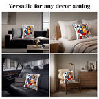 Big-Eyes Embroidered Decorative Cushion | 35 × 40 cm