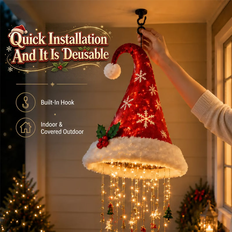 Santa Hat LED Hanging Decoration | Christmas Styles