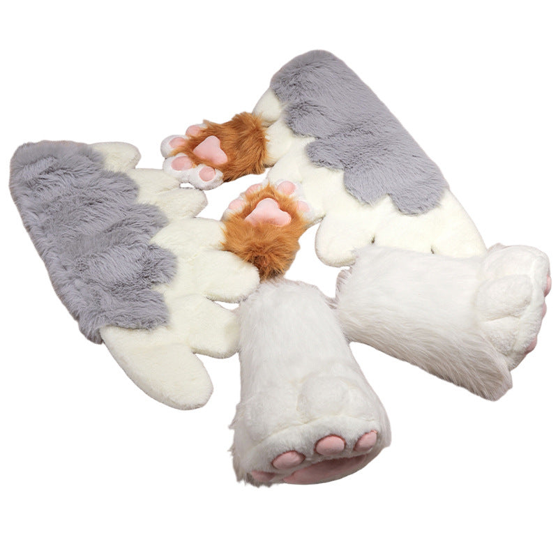 Kawaii Plush Costume Accessories – Cat Paws, Shoes or Wings