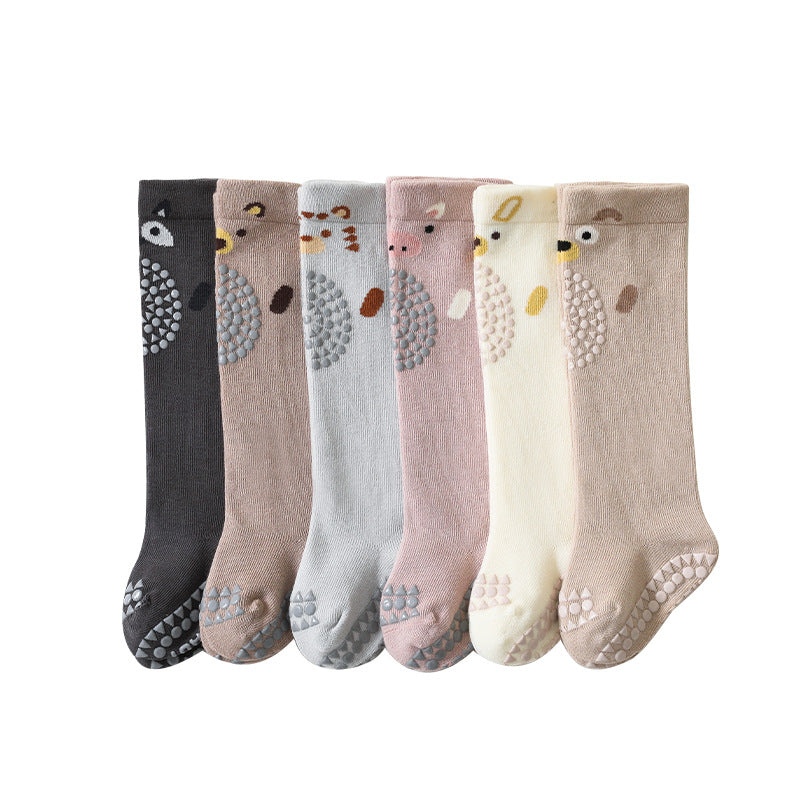 Baby & Toddler Cotton-Blend Knee-High Grip Socks