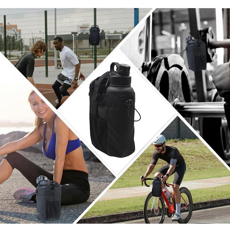 Magnetic Gym Organizer Bag with Phone & Bottle Pockets