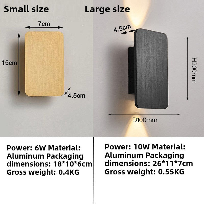 Brushed Aluminium LED Wall Lamp – Up & Down Lighting
