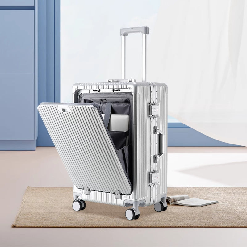 Front-Opening Suitcase with TSA Lock & Brake Wheels — detail view 5