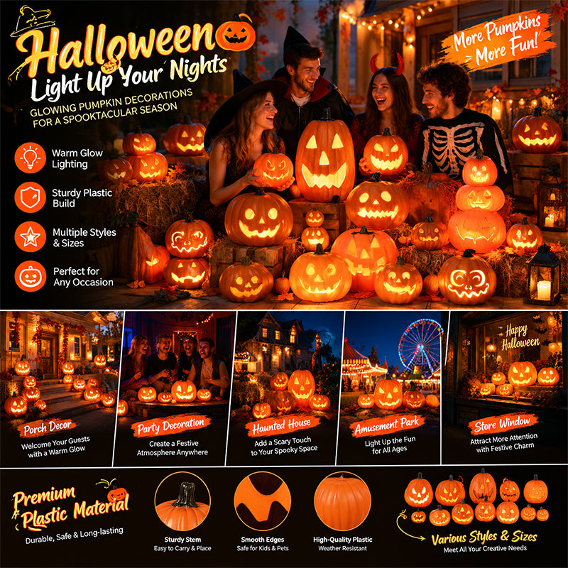 Lighted Pumpkin Lantern | Halloween Decoration