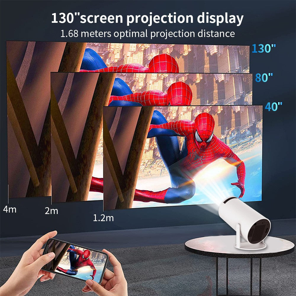 Home Projector | Wired & Wireless Screen-Sharing Options