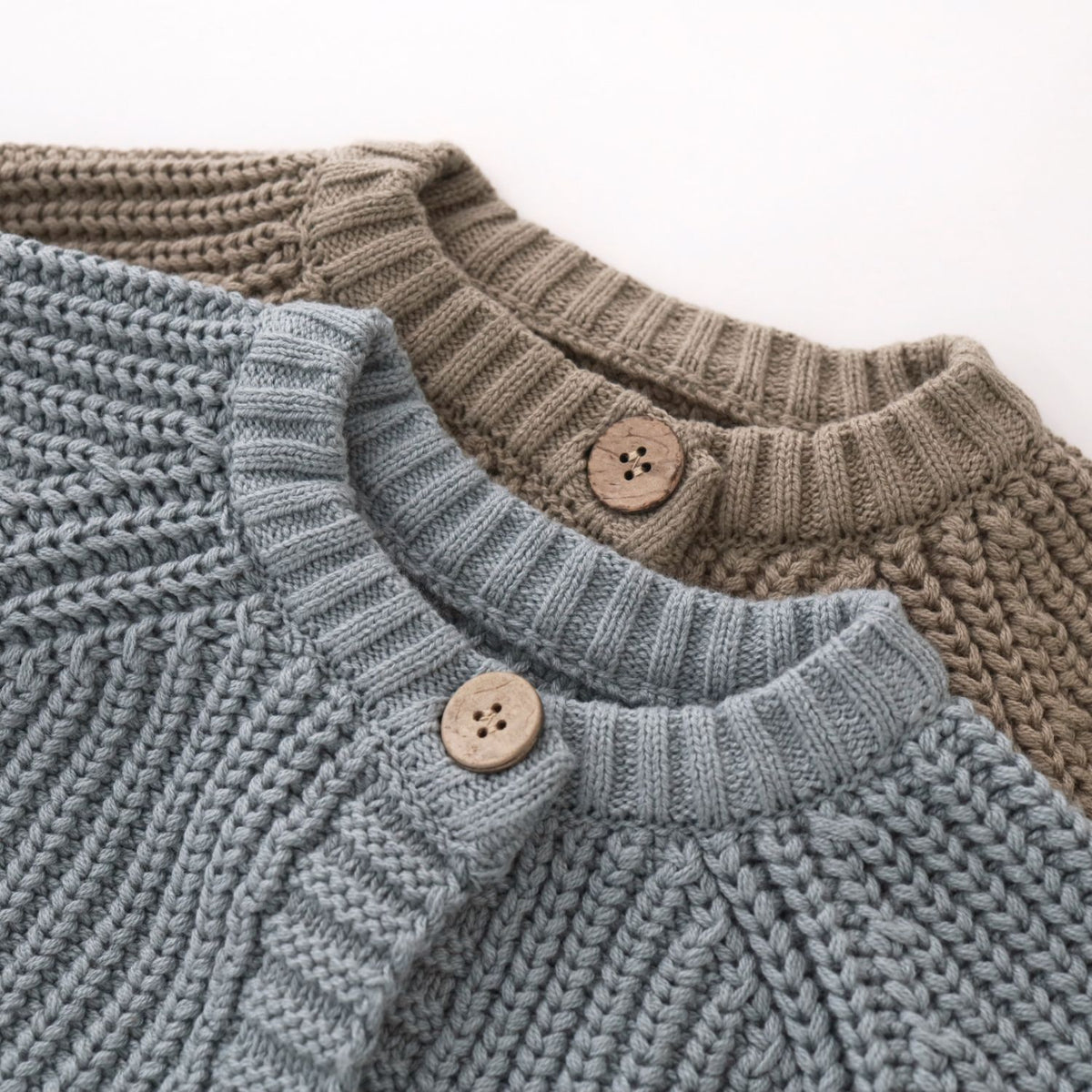 Kids' Chunky-Knit Cotton Crew-Neck Sweater
