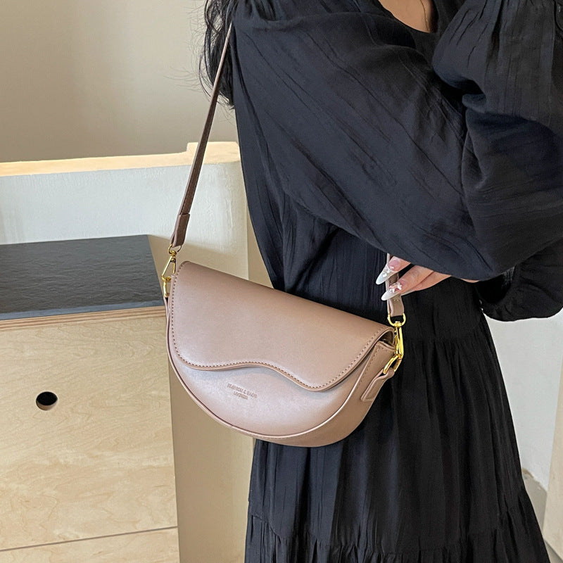 Saddle Crossbody Bag with Adjustable Strap