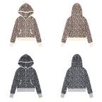 Leopard-Print Hooded Knit Sweater — detail view 5
