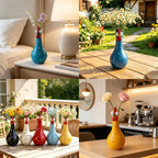 Polka-Dot Rooster Vase | Resin, 20 cm