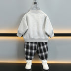 Boys' Two-Piece Outfit | Black & Heather Gray