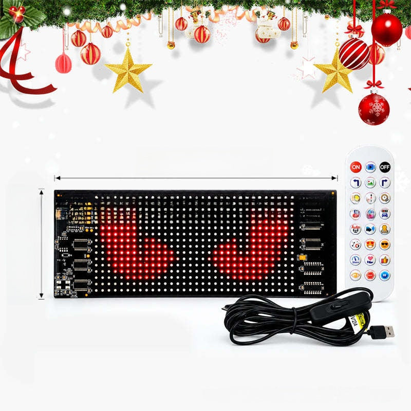 Flexible LED Display with App Control – Custom Text & Animations