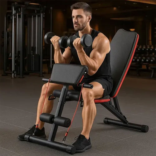 Adjustable Folding Weight Bench for Home Workouts