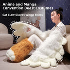 Kawaii-Kostümaccessoires aus Plüsch – Katzenpfoten, Schuhe oder Flügel
