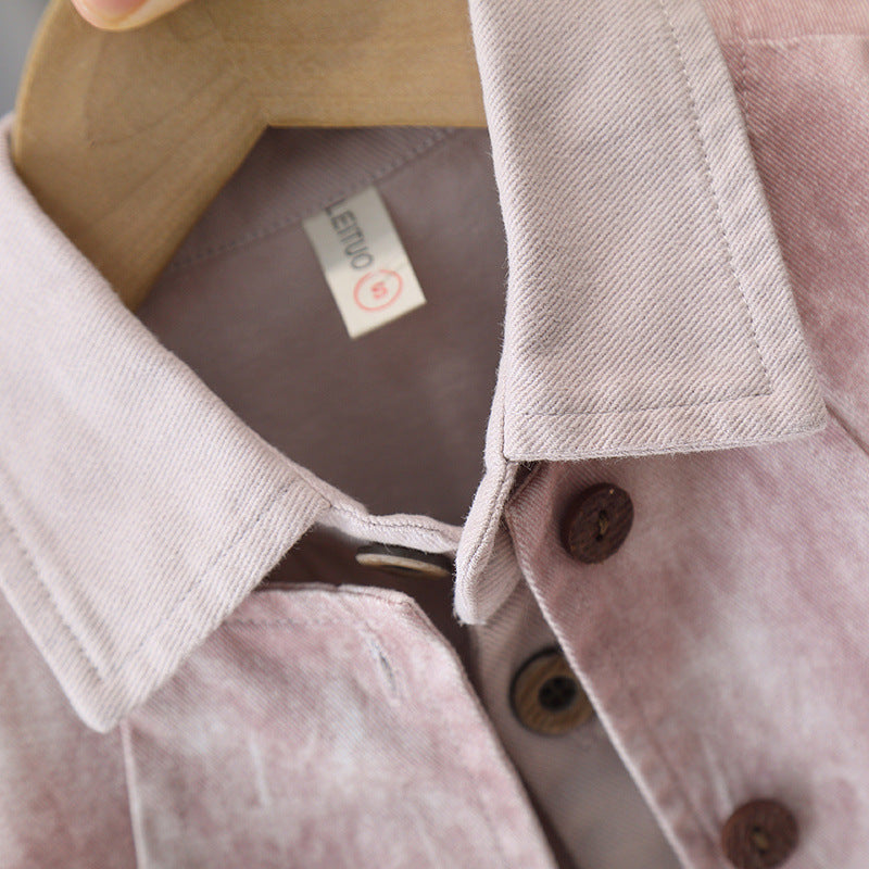 Boys' Pink Shirt & Trouser Outfit — detail view 3