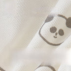 Chapeau bébé en coton à oursons et petit bord
