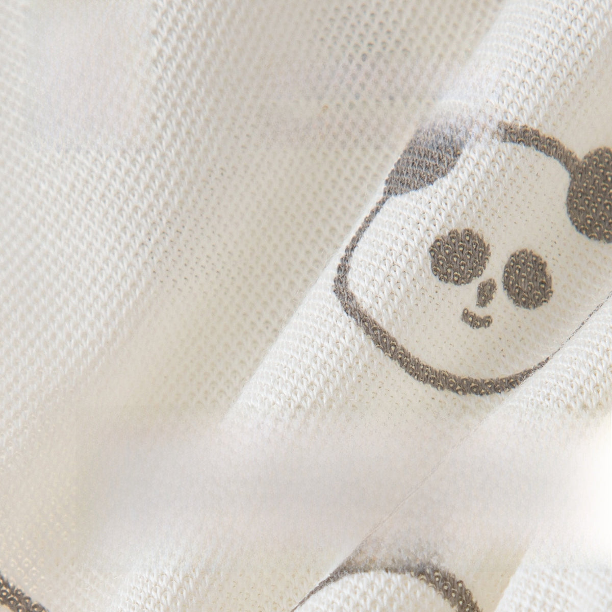 Baby Cotton Bear-Print Hat with Short Brim