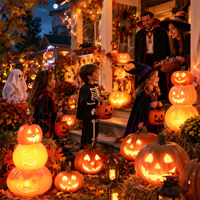 Lighted Pumpkin Lantern | Halloween Decoration