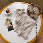 Women's Striped Drawstring Trousers with Pockets