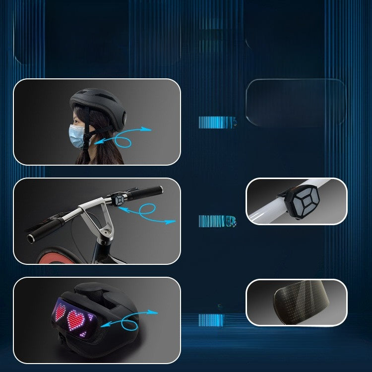 LED-Fahrradhelm für draußen