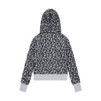 Leopard-Print Hooded Knit Sweater — detail view 4