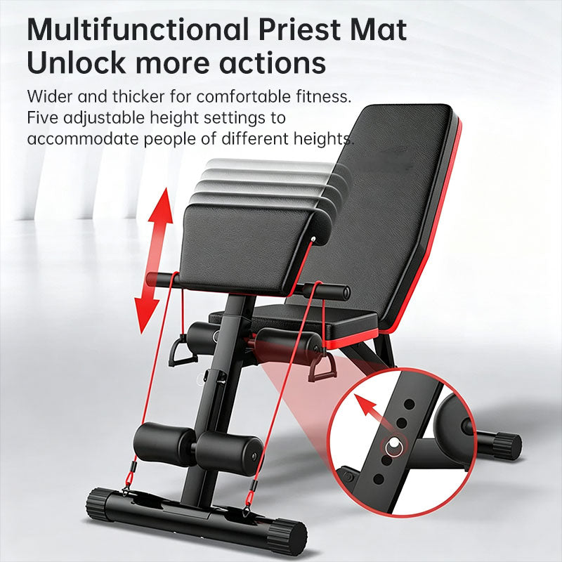 Adjustable Folding Weight Bench for Home Workouts