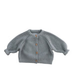 Pull enfant en coton à grosses mailles et col rond