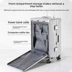 Front-Opening Suitcase with TSA Lock & Brake Wheels — detail view 2