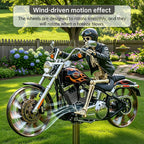 Metal Motorcycle Wind Spinner | Garden Decoration