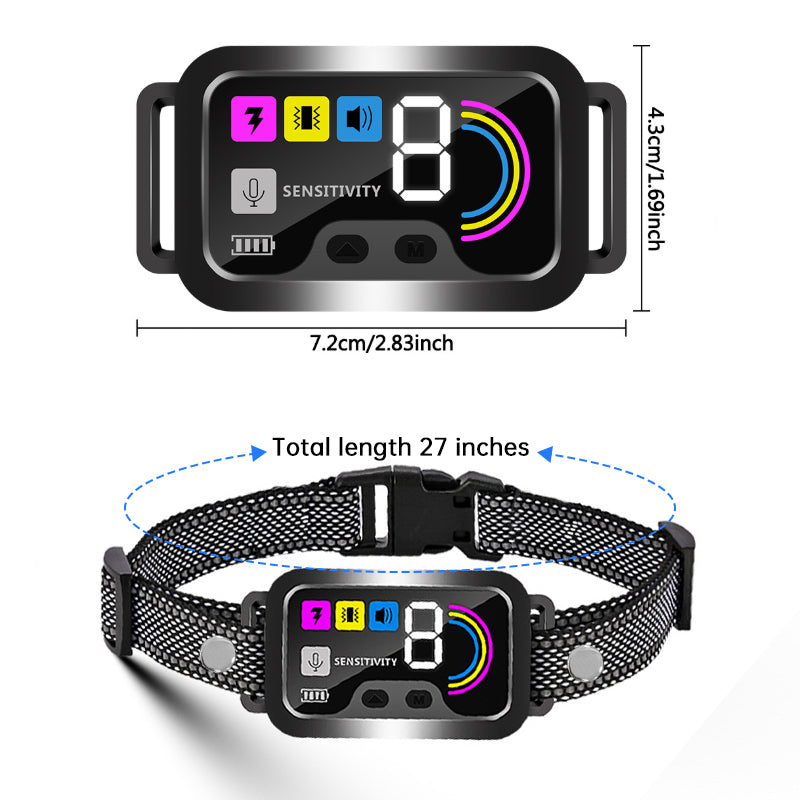 Rechargeable Bark-Control Collar | Adjustable Sensitivity