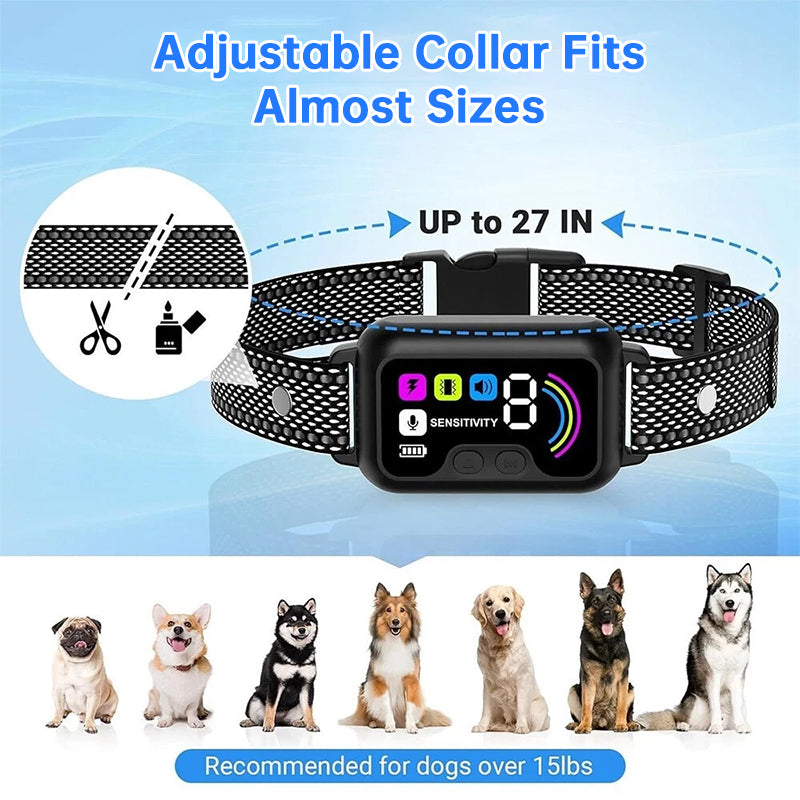 Rechargeable Bark-Control Collar | Adjustable Sensitivity