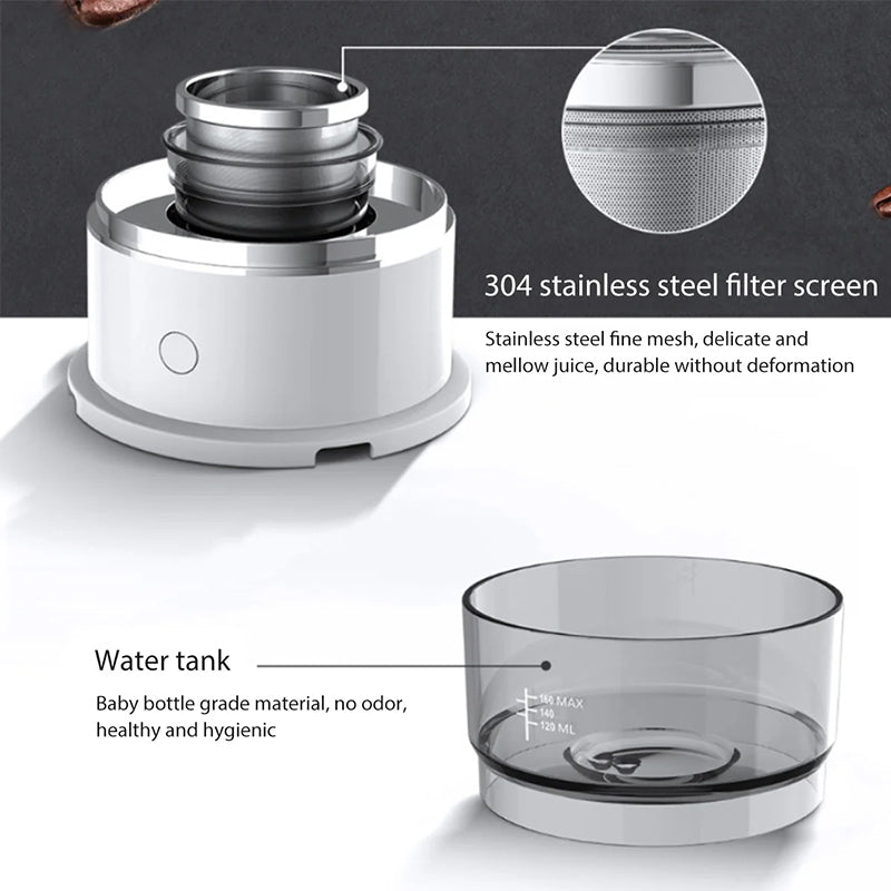 Portable Battery-Powered Coffee Drip Brewer