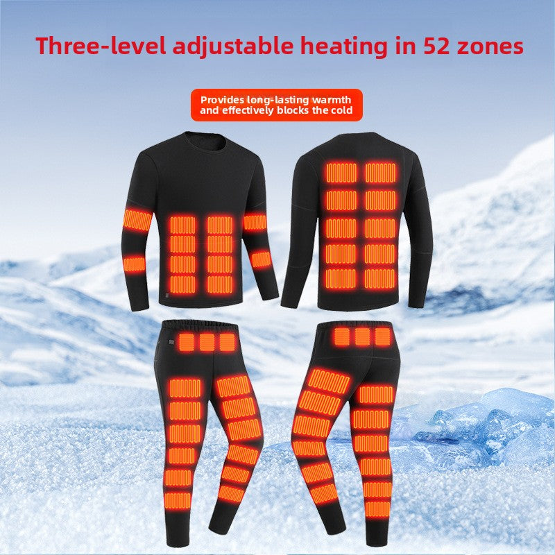 USB-Heated Thermal Underwear – Set, Top or Pants