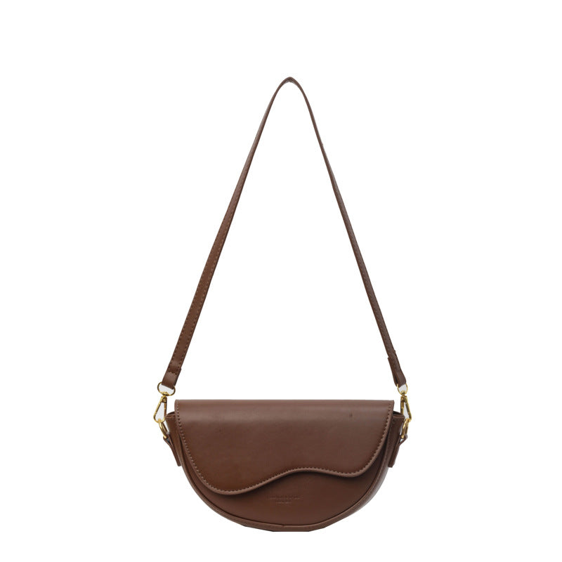 Saddle Crossbody Bag with Adjustable Strap