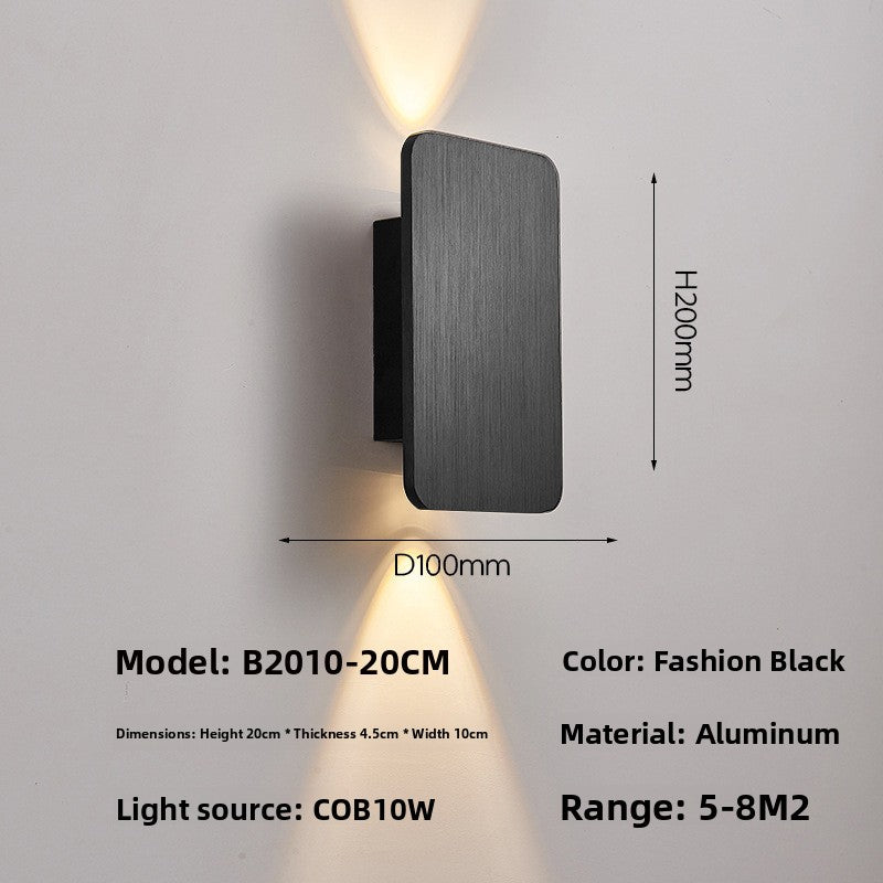 Brushed Aluminium LED Wall Lamp – Up & Down Lighting