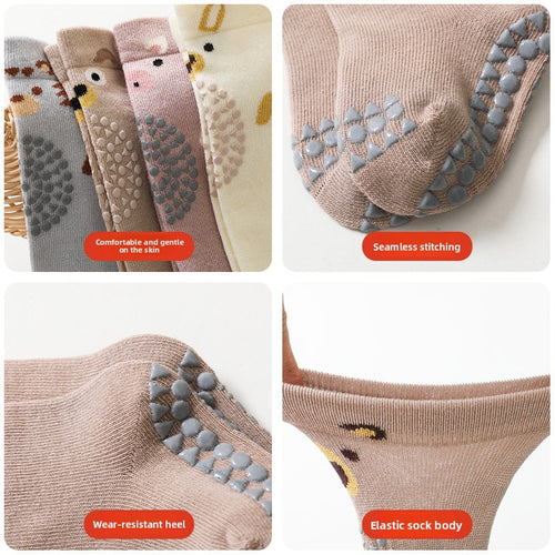 Baby & Toddler Cotton-Blend Knee-High Grip Socks