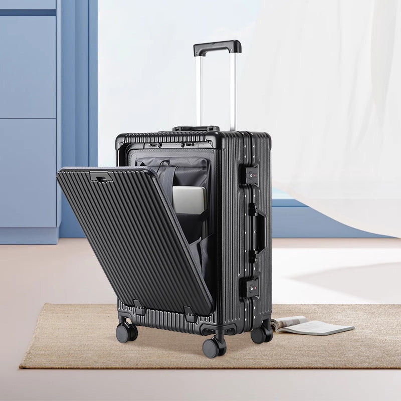 Front-Opening Suitcase with TSA Lock & Brake Wheels — detail view 13