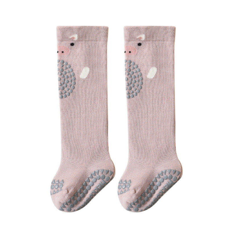 Baby & Toddler Cotton-Blend Knee-High Grip Socks