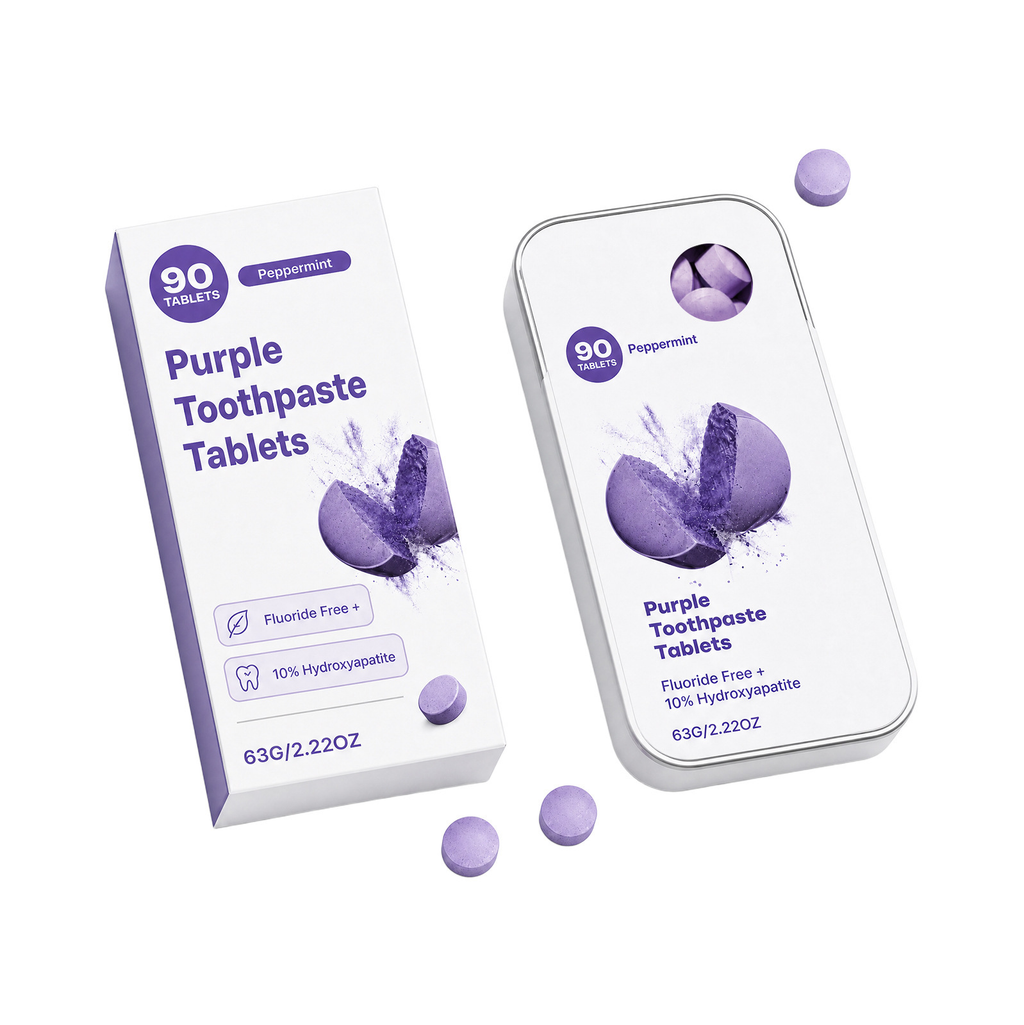 Purple Oral-Care Tablets