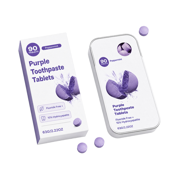 Purple Oral-Care Tablets