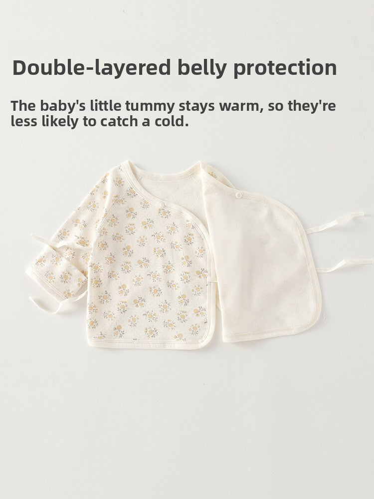 Newborn Cotton Long-Sleeve Bodysuit & Matching Hat Set