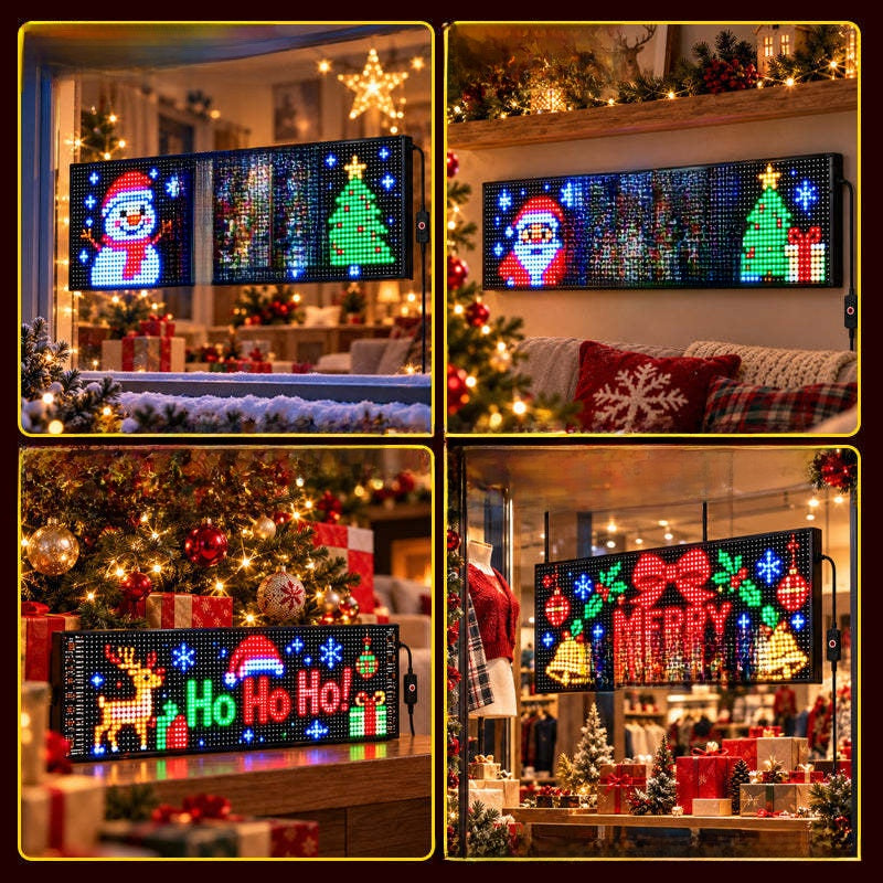 Flexible LED Display with App Control – Custom Text & Animations